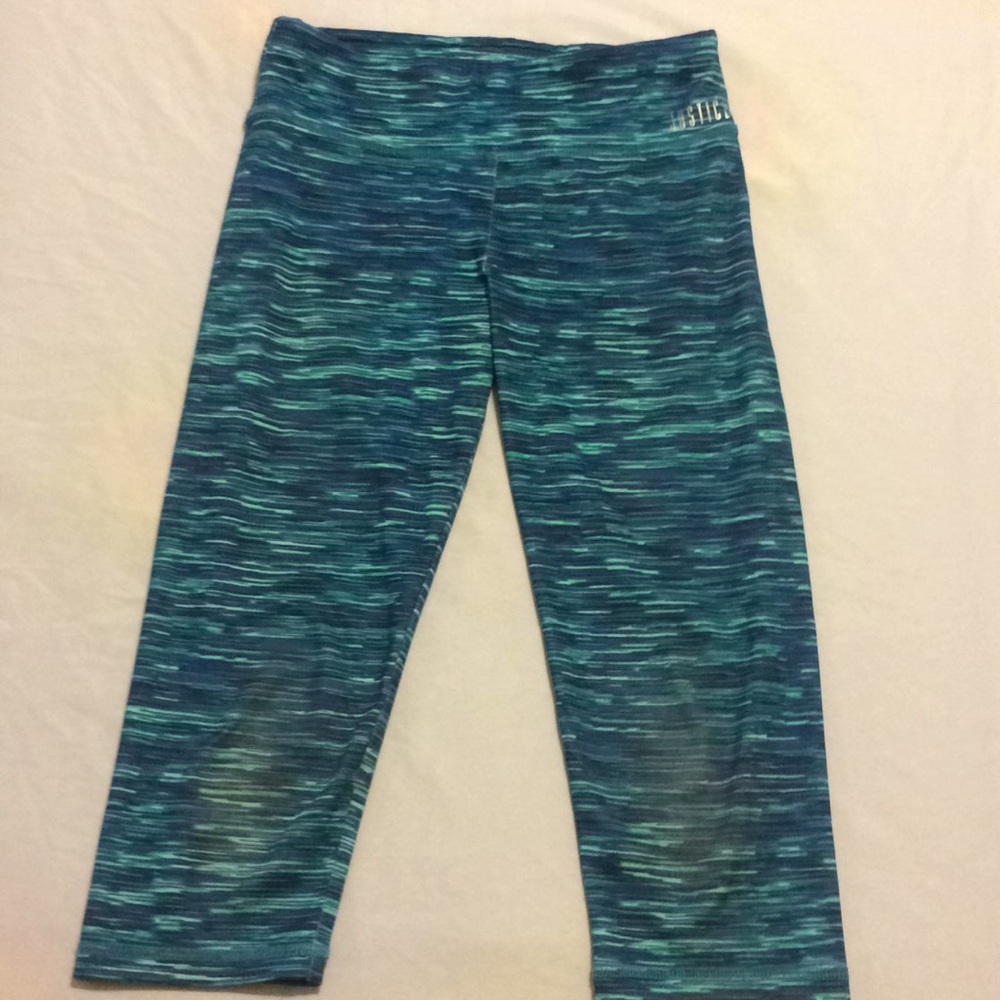 Blue Justice Capri leggings size kids 12